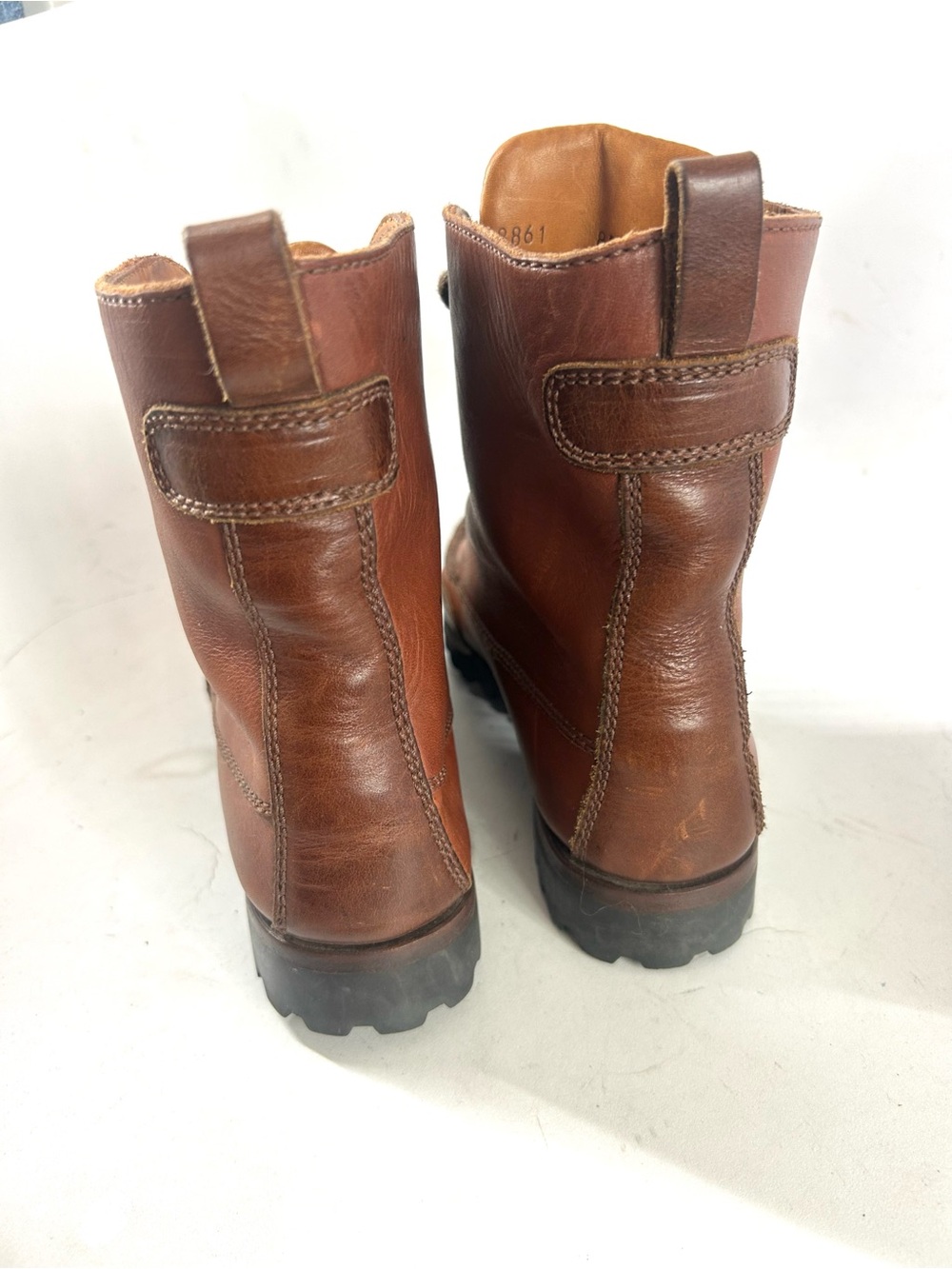 Cole Haan Country Vintage 80/90s Classic Brown Leather Moc Toe Women Boots 8 N - Picture 5 of 10